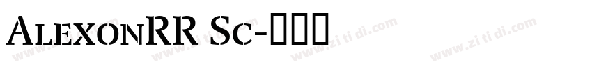 AlexonRR Sc字体转换